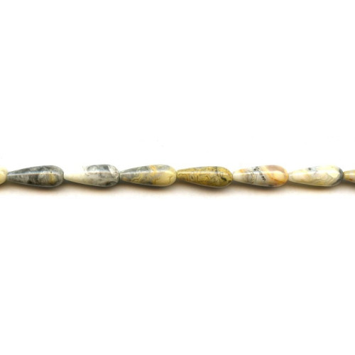 158-1021 Crazy Lace Agate <br>6x16 Teardrop