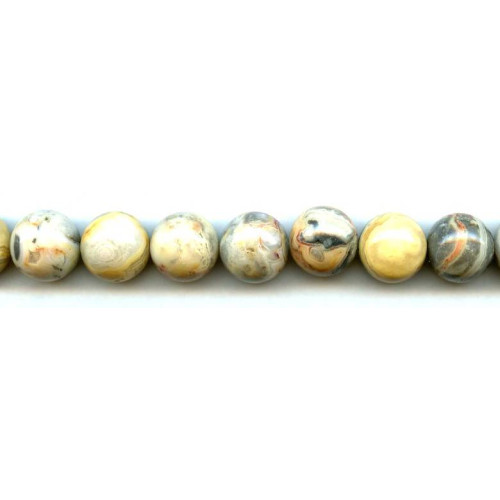 158-1103 Crazy Lace Agate <br>14mm Round