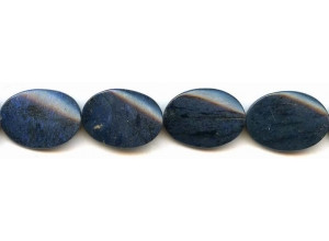 Dumortierite 18x25 Twisted Flat Oval