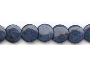 Dumortierite 20mm Lentil