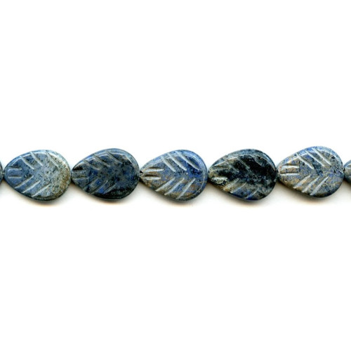 160-0635 Dumortierite <br>15x20 Leaf