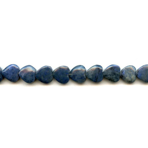 160-0683 Dumortierite <br>12mm Heart