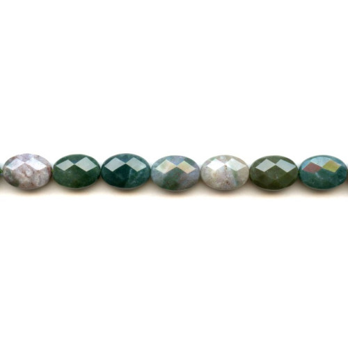 161-1055 Fancy Jasper <br>10x14 Faceted Flat Oval