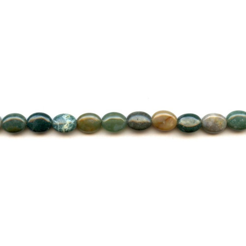 161-1066 Fancy Jasper <br>8x10 Flat Oval