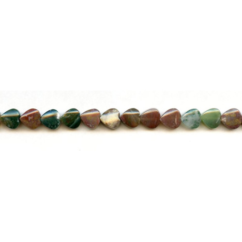 161-1146 Fancy Jasper <br>8mm Heart