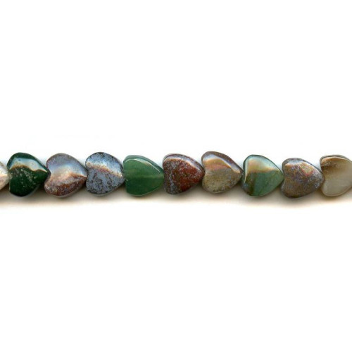 161-1177 Fancy Jasper <br>12mm Heart