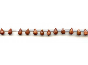 Goldstone 5x7 Teardrop Briolette