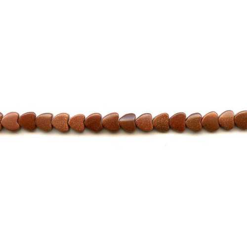 164-1067 Goldstone <br>8mm Heart