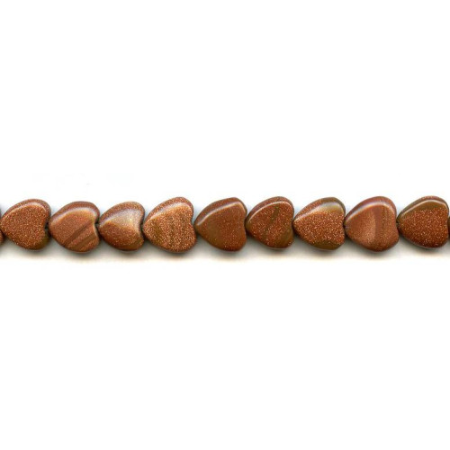 164-1085 Goldstone <br>12mm Heart