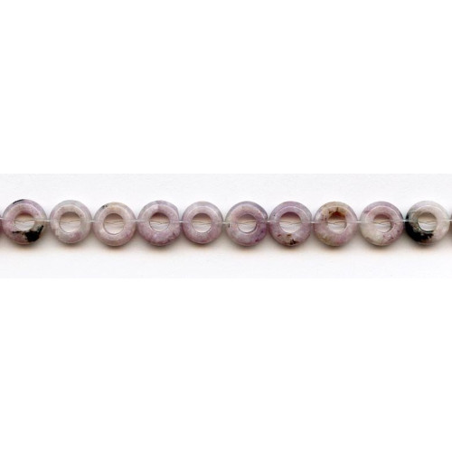 173-0541 Lapidolite <br>10mm Undrilled Donut