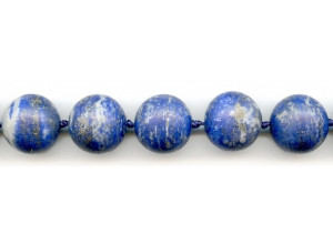 Matte Natural Lapis 17-18mm Round