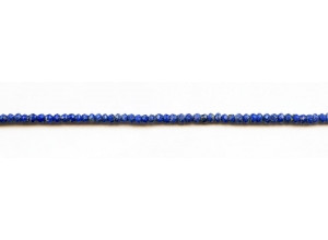 Natural Lapis 3mm Faceted Rondell