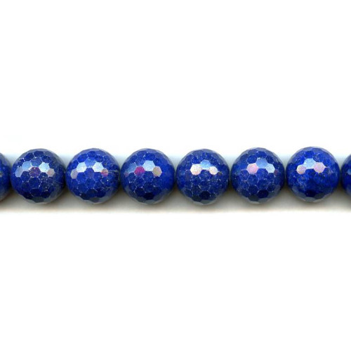 174-1685 Natural Lapis <br>16mm Faceted Round