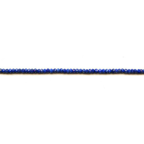 174-1739 Natural Lapis <br>3mm Faceted Rondell