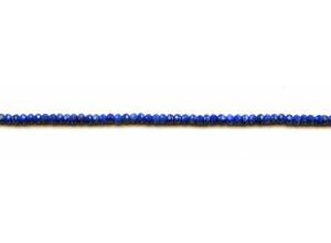 Natural Lapis 3mm Faceted Rondell