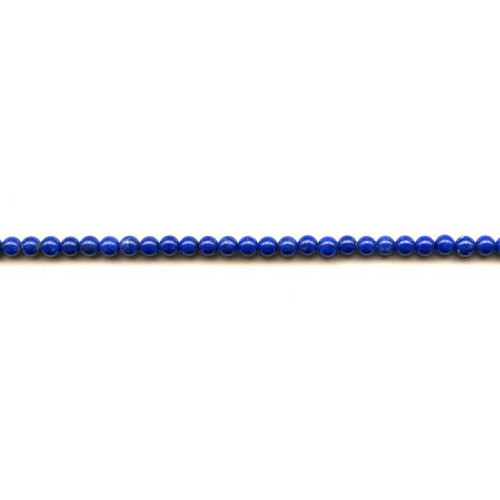 174-1770 Natural Lapis <br>4mm Round