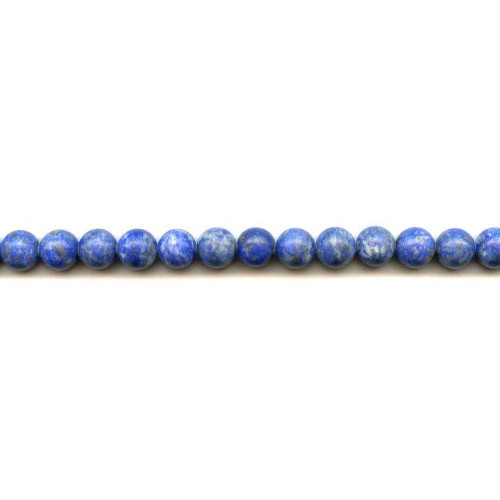 174-1961 Matte Natural Lapis <br>8mm Round