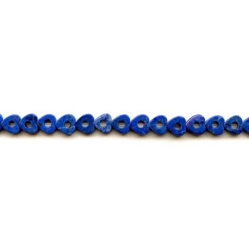 174-2037 Natural Lapis <br>8mm Heart Donut