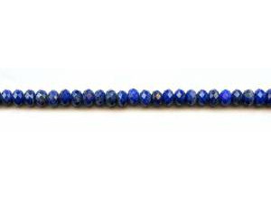 Natural Lapis 6mm Faceted Rondell