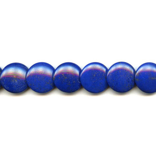 174-2115 Natural Lapis <br>20mm Lentil