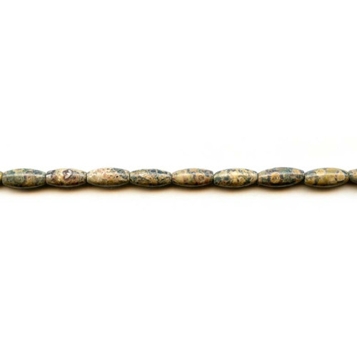 176-1086 Leopard Skin Jasper <br>5x12 Rice