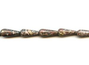 Leopard Skin Jasper 9x22 Teardrop