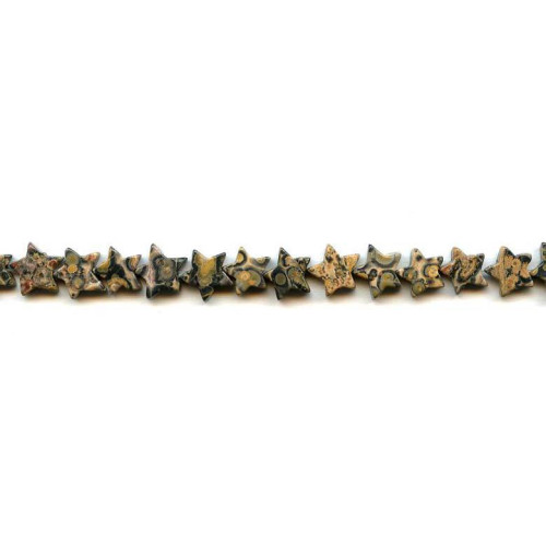 176-1099 Leopard Skin Jasper <br>9-10mm Star