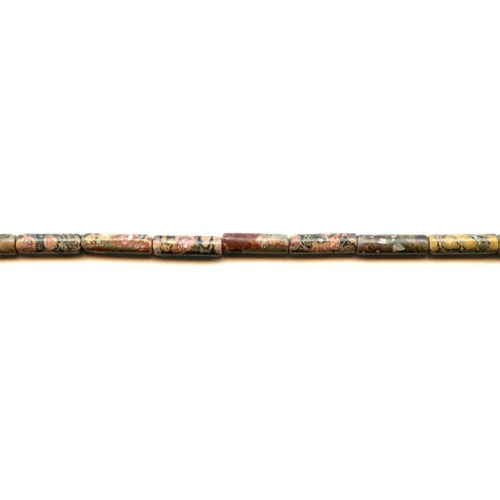 176-1111 Leopard Skin Jasper <br>4x13 Tube