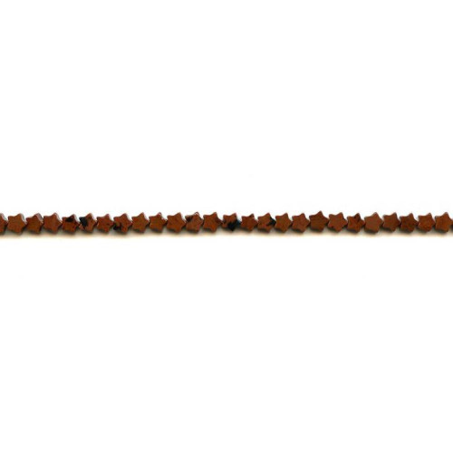 177-0407 Mahogany Obsidian <br>4mm Star