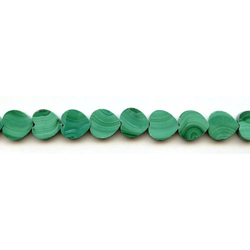 178-1215 Malachite <br>12mm Heart