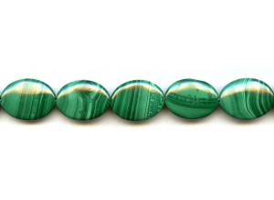 Malachite 15x20 Flat Oval