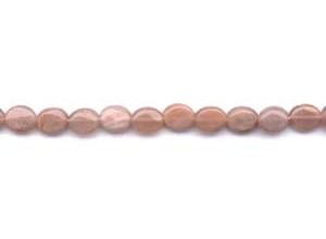 Peach Moonstone 8x10 Flat Oval