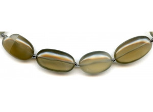Gray Moonstone 15x Flat Oval