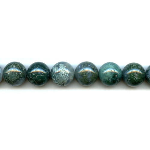 180-0016 Moss Agate <br>16mm Round