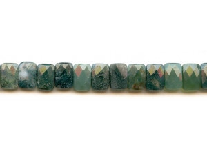 Moss Agate 8x12 Cushion Cut Drop