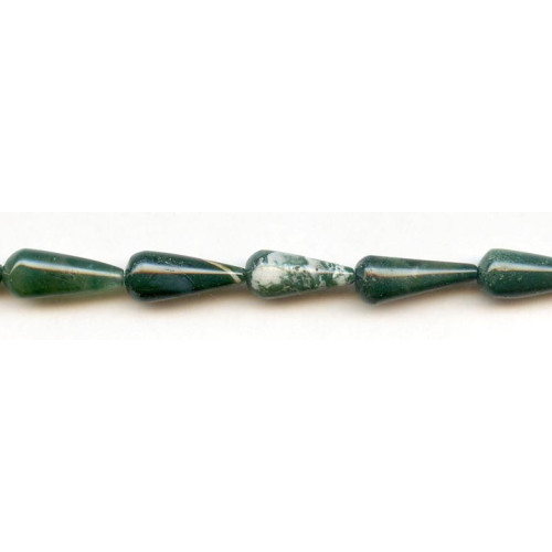 180-0533 Moss Agate <br>9x22 Teardrop