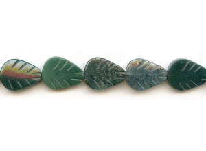 Moss Agate 15x20 Leaf