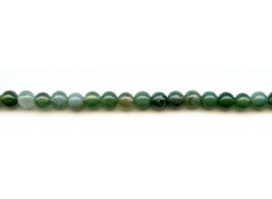 Moss Agate 6mm Round