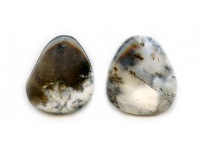 Black Moss Agate 30-40x Fancy Pendant