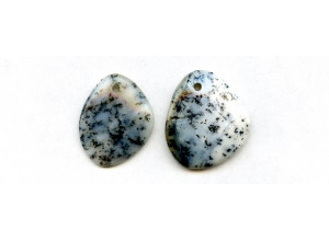 Black Moss Agate 25-35x Fancy Pendant