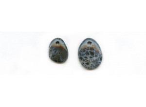 Black Moss Agate 17-23x Fancy Pendant