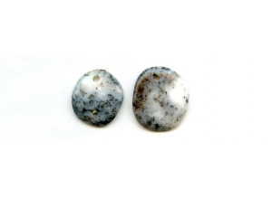 Black Moss Agate 18-26x Fancy Pendant