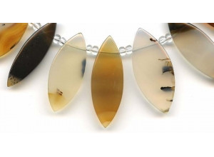 Montana Moss Agate 19-42x Marquise Drop