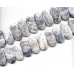 180-1078 Black Moss Agate <br>50x24 Oval Chocker