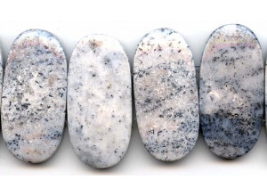Black Moss Agate 50x24 Oval Chocker