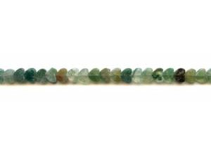 Moss Agate 6mm Flat Heart