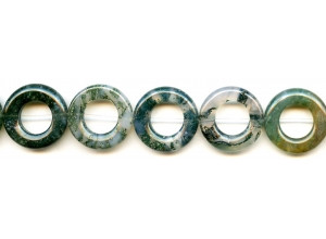 Moss Agate 20mm Donut