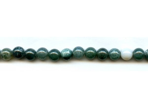Moss Agate 8mm Round