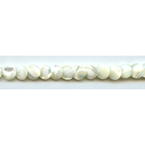 181-1122 Mother of Pearl <br>10mm Lentil