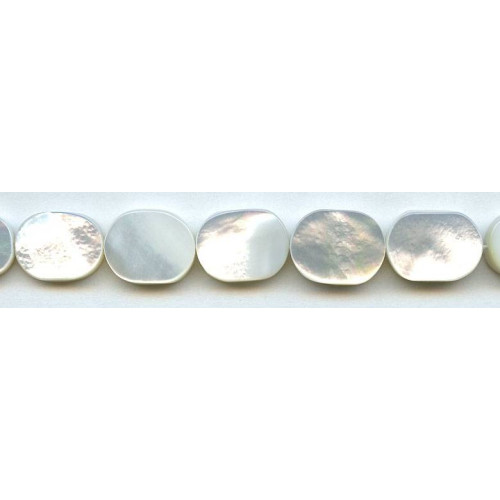 181-1177 Mother of Pearl <br>13x18 Flat Oval Rectangle